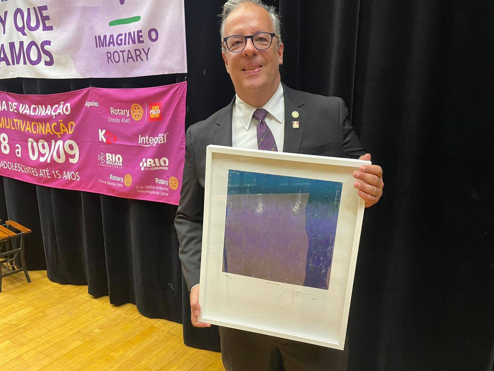Resultado do leilão aconteceu durante o Seminário Distrital da Fundação Rotária, realizado no Centro Universitário Estácio de Ribeirão Preto, neste domingo 18/09