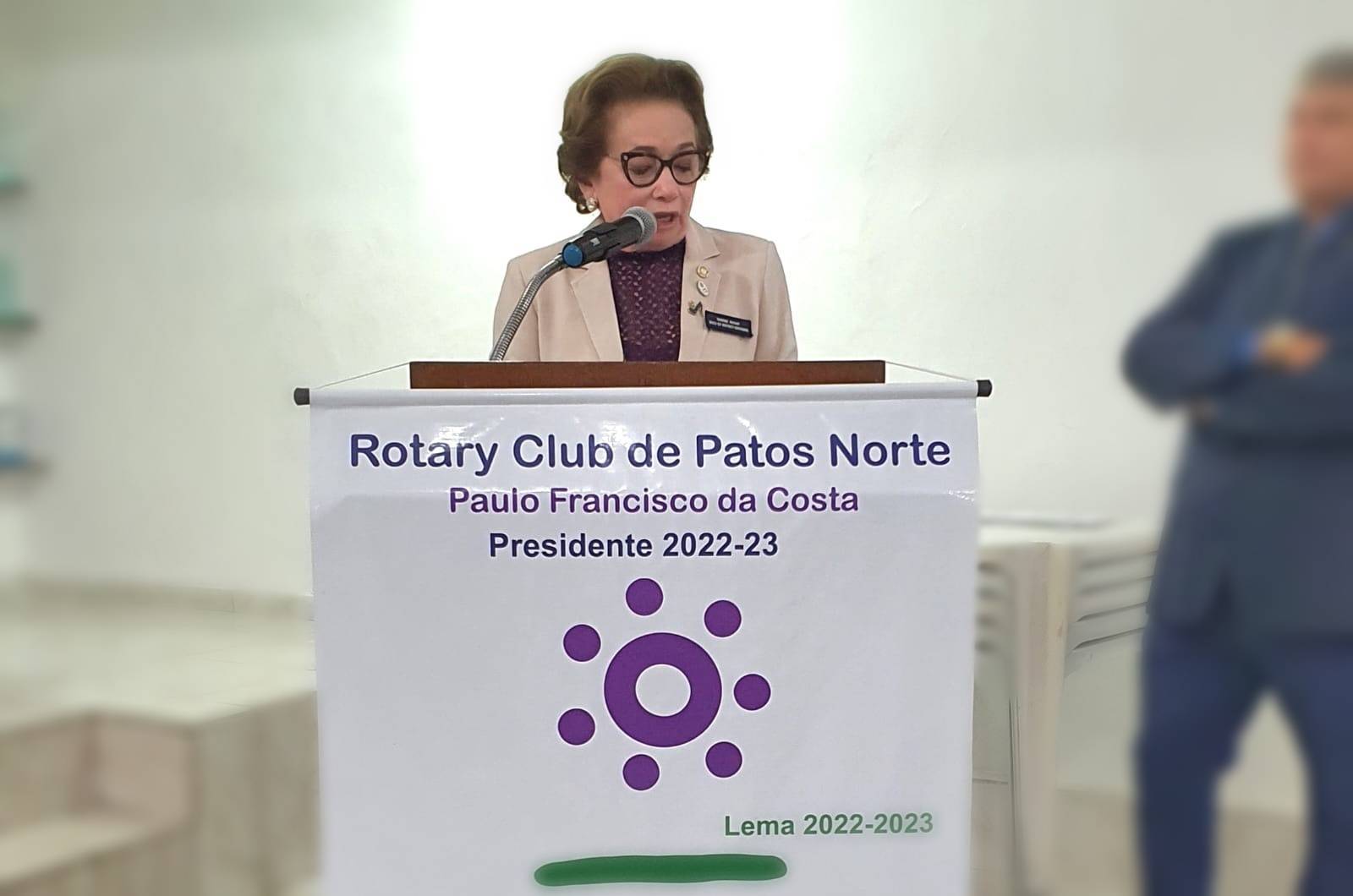 Governadora do Distrito 4500 visita o RC de Patos Norte, nesta terça 20 de setembro