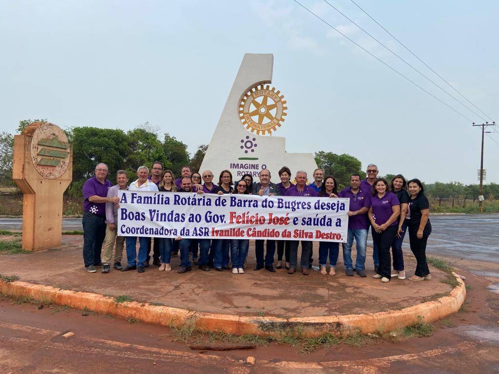 Barra do Bugres recebe o Governador Distrital de Rotary Internacional