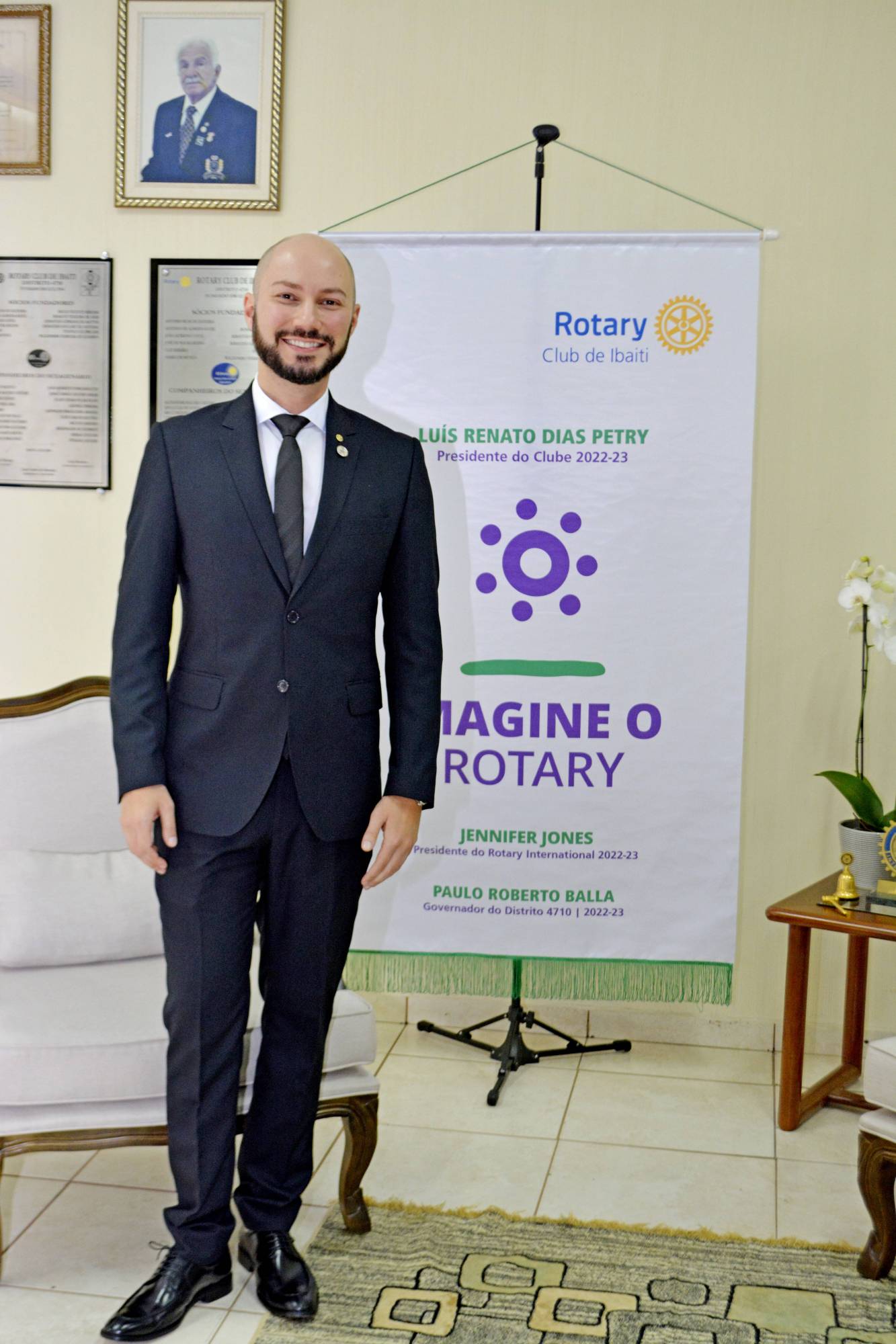 Luís Renato Dias Petry (Presidente do Rotary Club de Ibaiti - Gestão 2022-23)