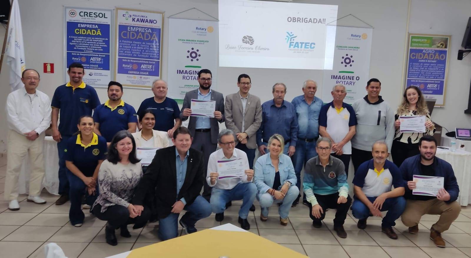 Companheiros, Psicologa Laine e funcionários das Agências  