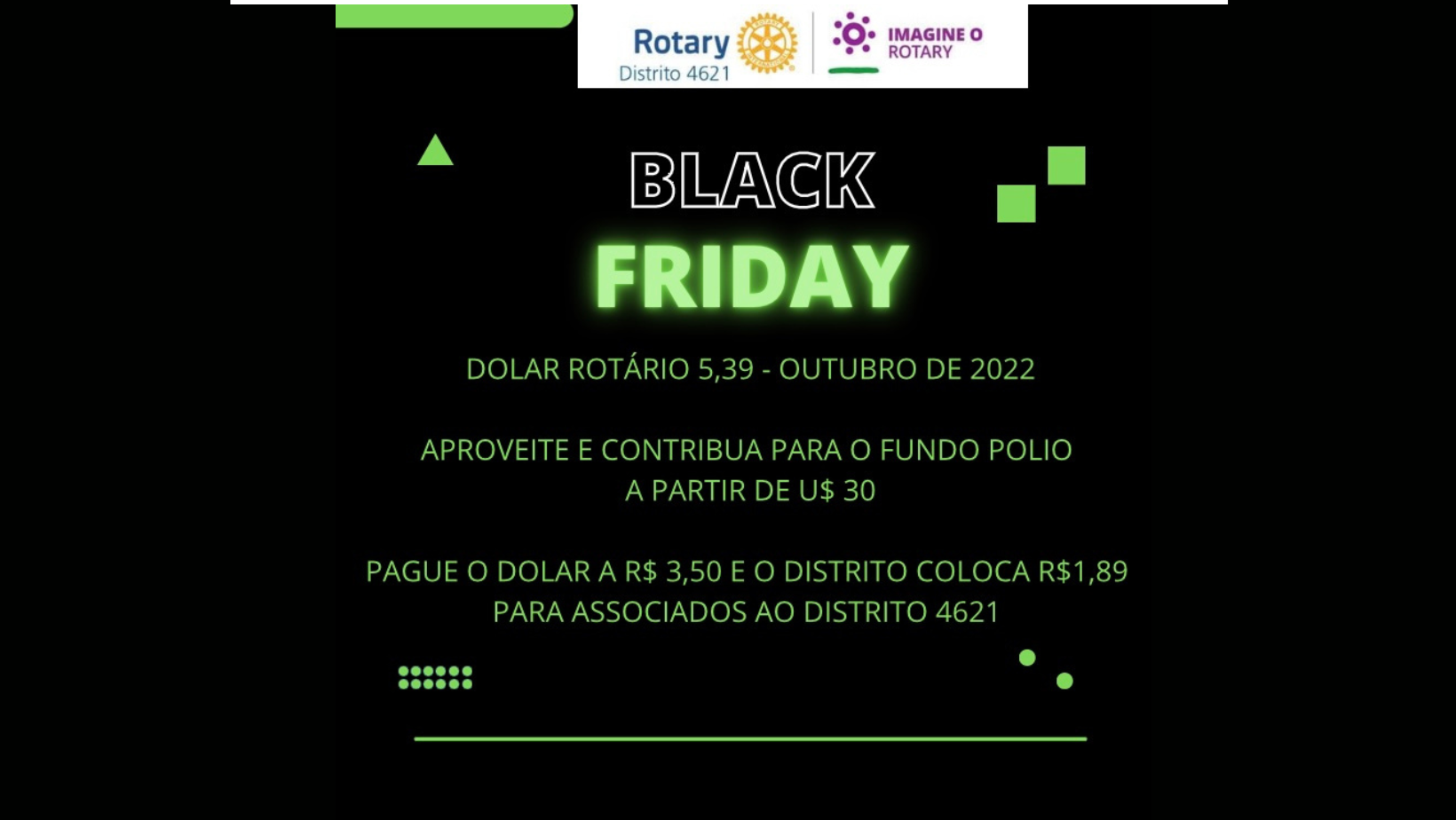 Black Friday da polio - 04 a 18/10 