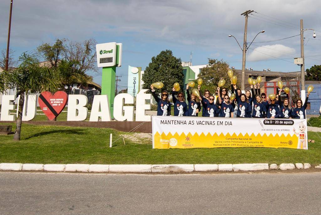 RC de Bagé Pampa no Lançamento da Campanha de Vacinação