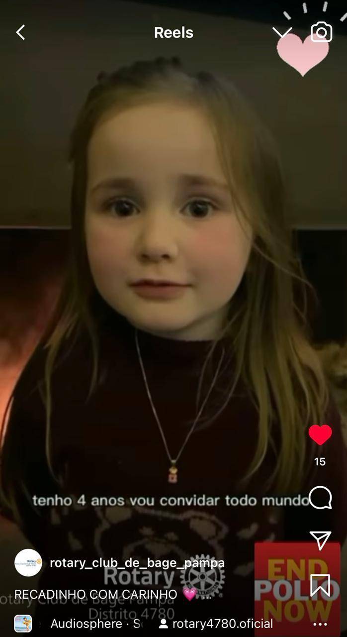 Isa lançando a campanha Recadinho com Carinho