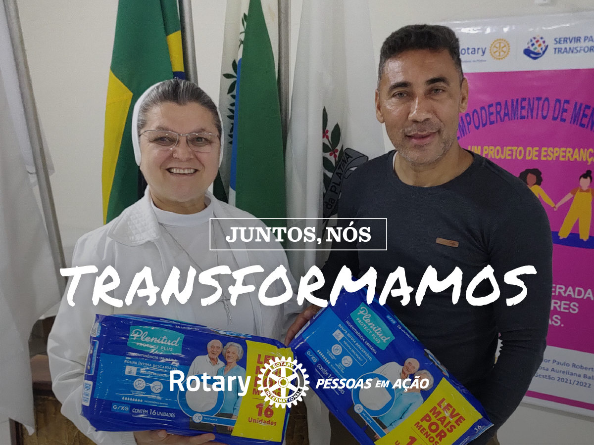 Doação de Fraldas Geriátricas ao Asilo São Francisco de Assis - RC de Santo Antônio da Platina