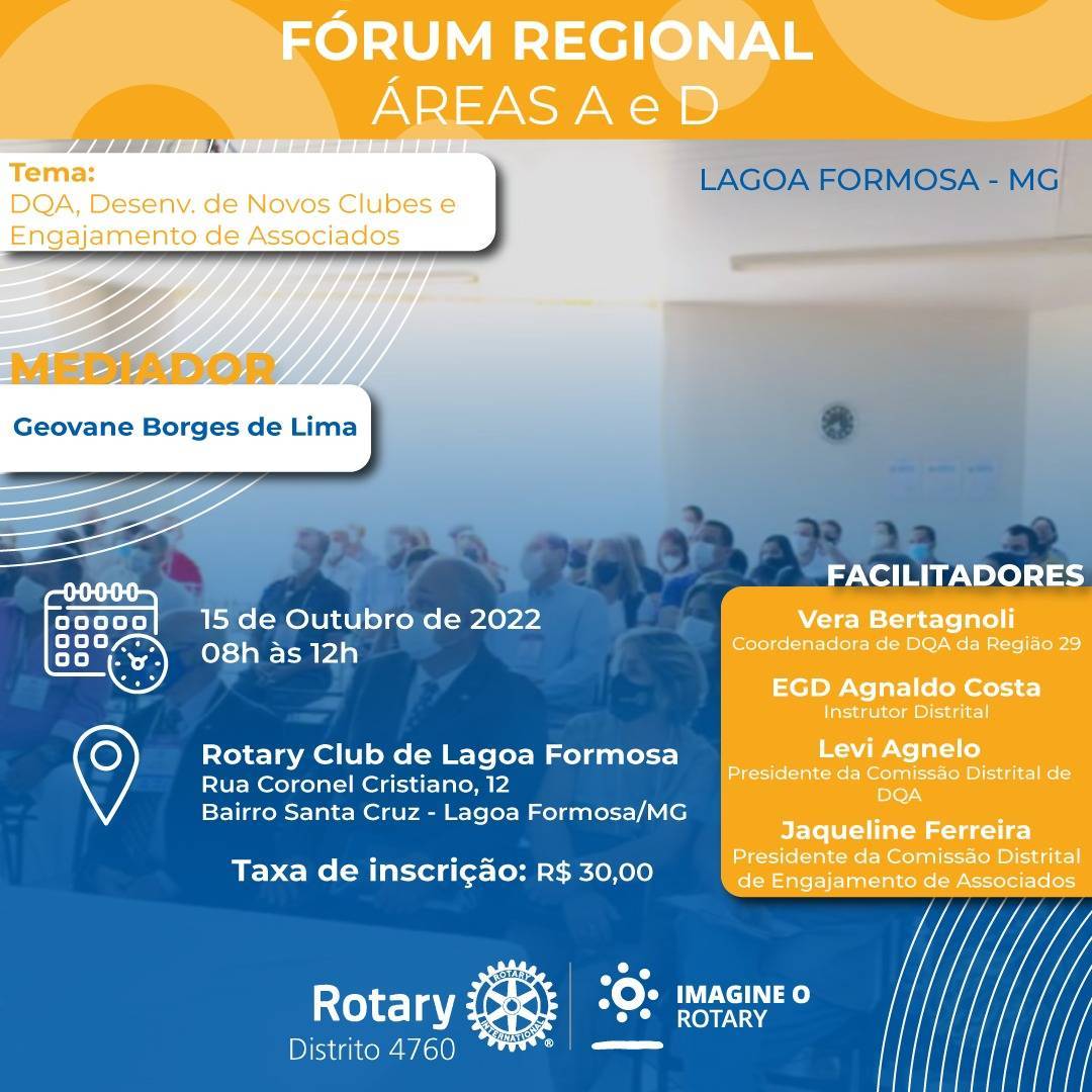 Fórum das Áreas A e D - Lagoa Formosa