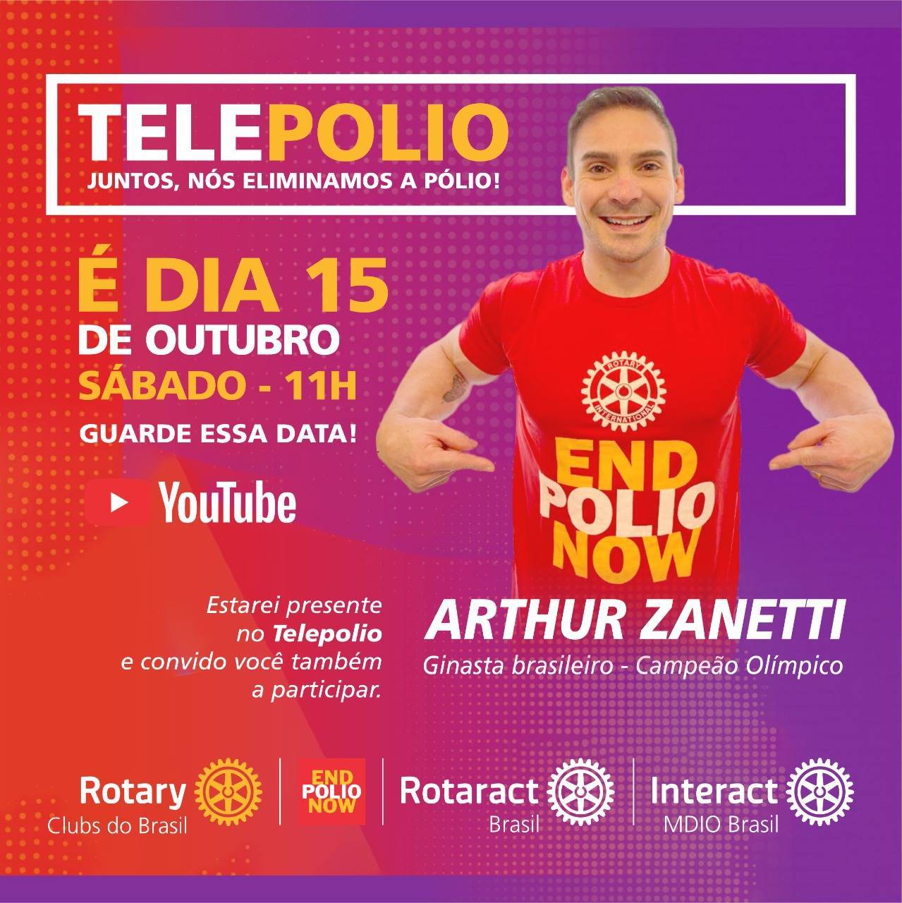 Participação do ginasta brasileiro Arthur Zanetti