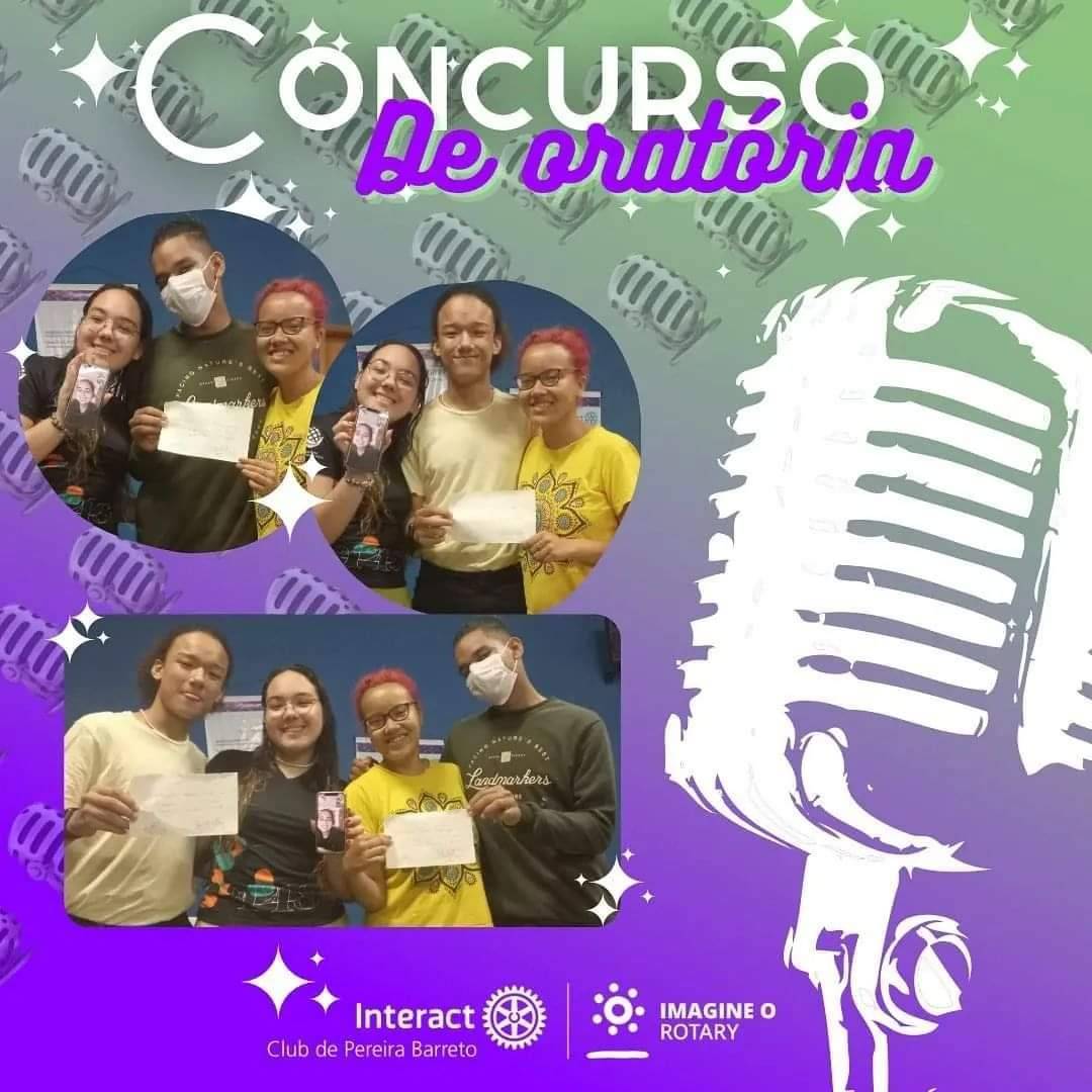 Interact Club de Pereira Barreto realiza concurso interno de oratória