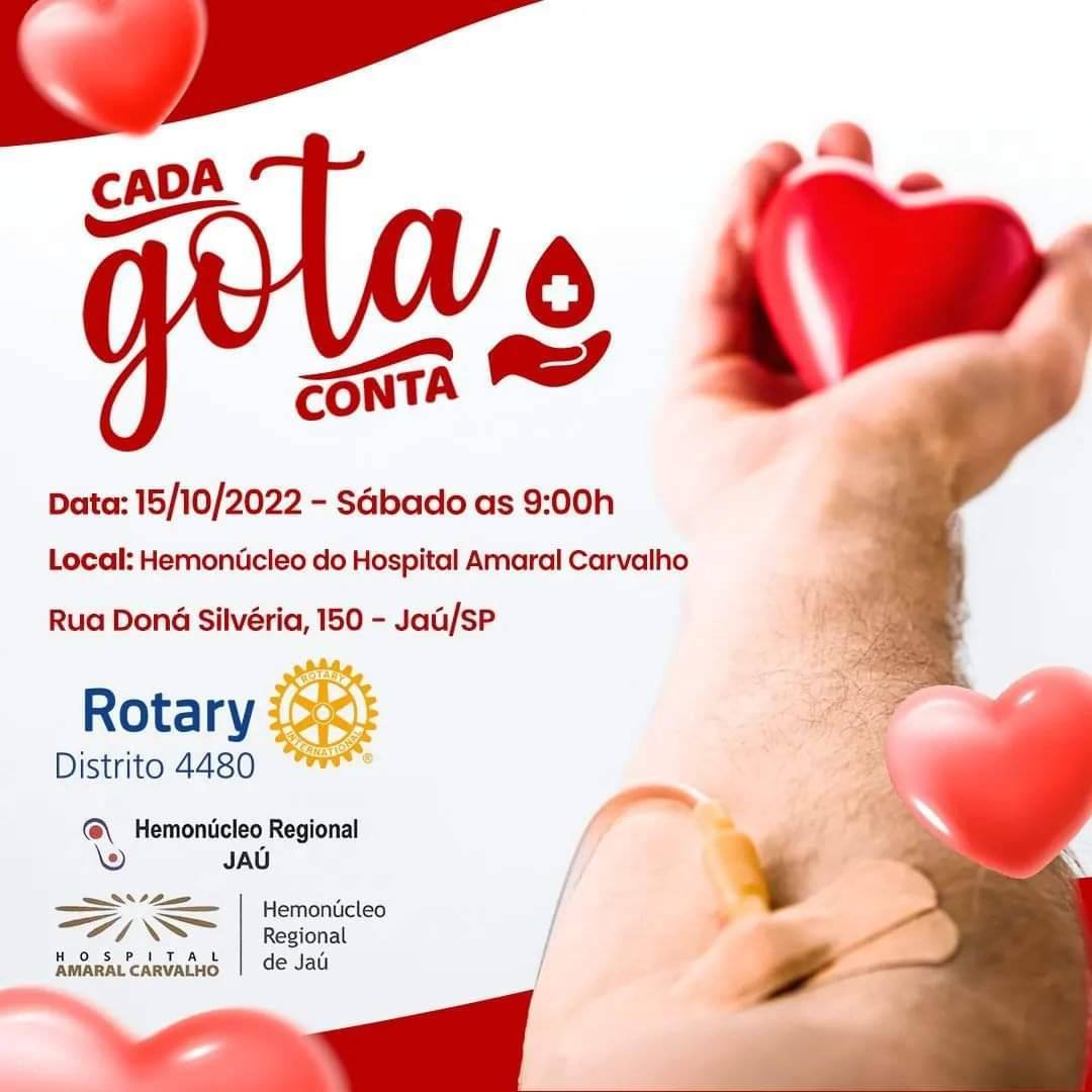 Rotary Club de Jahu Centro realizou sua primeira campanha de doação de sangue 
