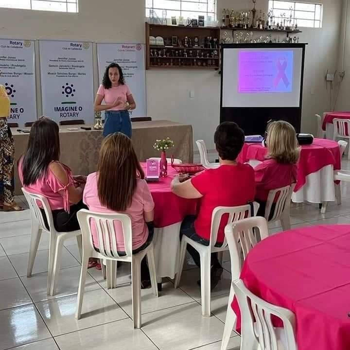 Palestra Outubro Rosa: Prevenir é a melhor forma de lutar! - Rotary Club de Cafelândia 