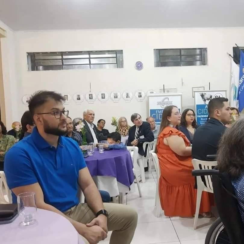 Reunião festiva do Rotary Club de Cafelândia, que recepcionou o casal Gov. Gerson e Rosangela, em visita oficial ao Clube
