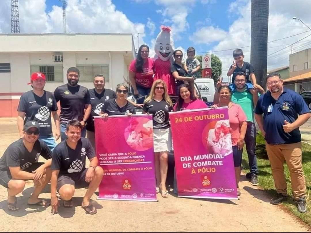 Carreata em prol da conscientização sobre a Poliomielite - Rotary e Rotaract Club de Severinia
