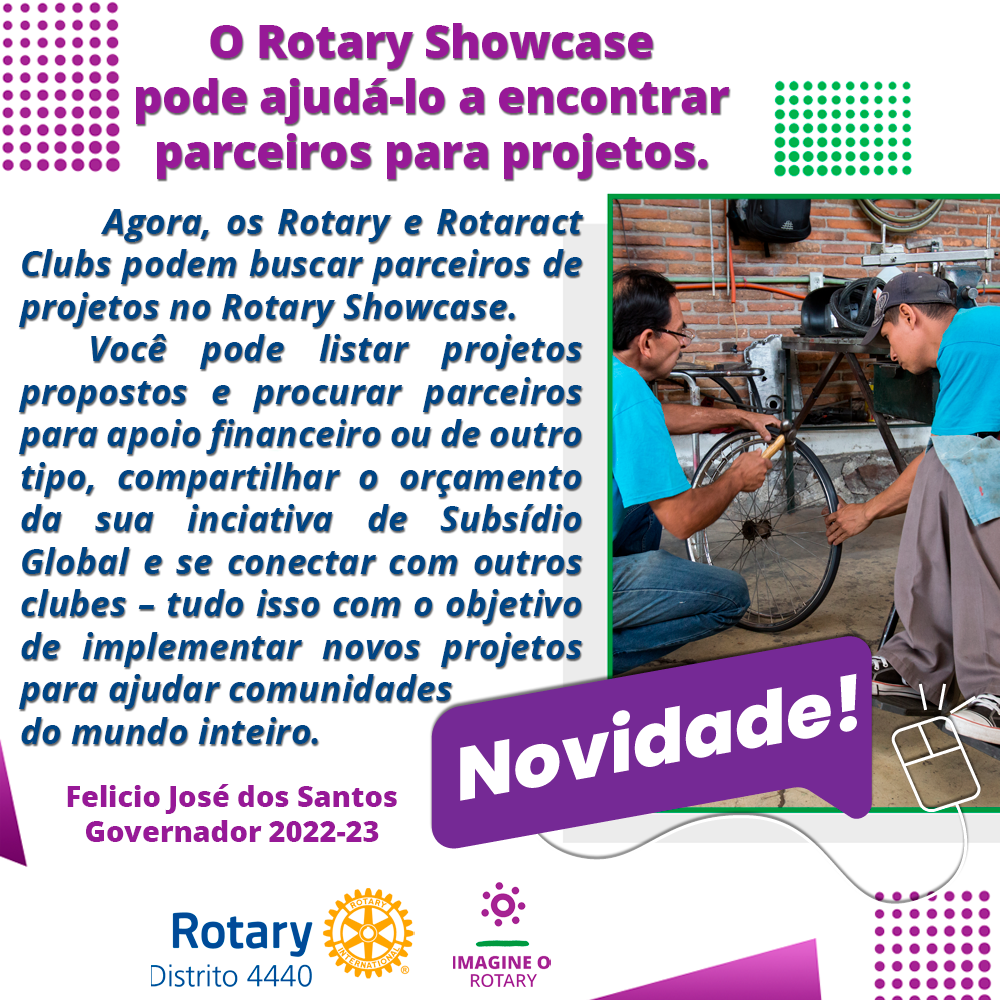 Showcase para Projetos de Subsídio Global