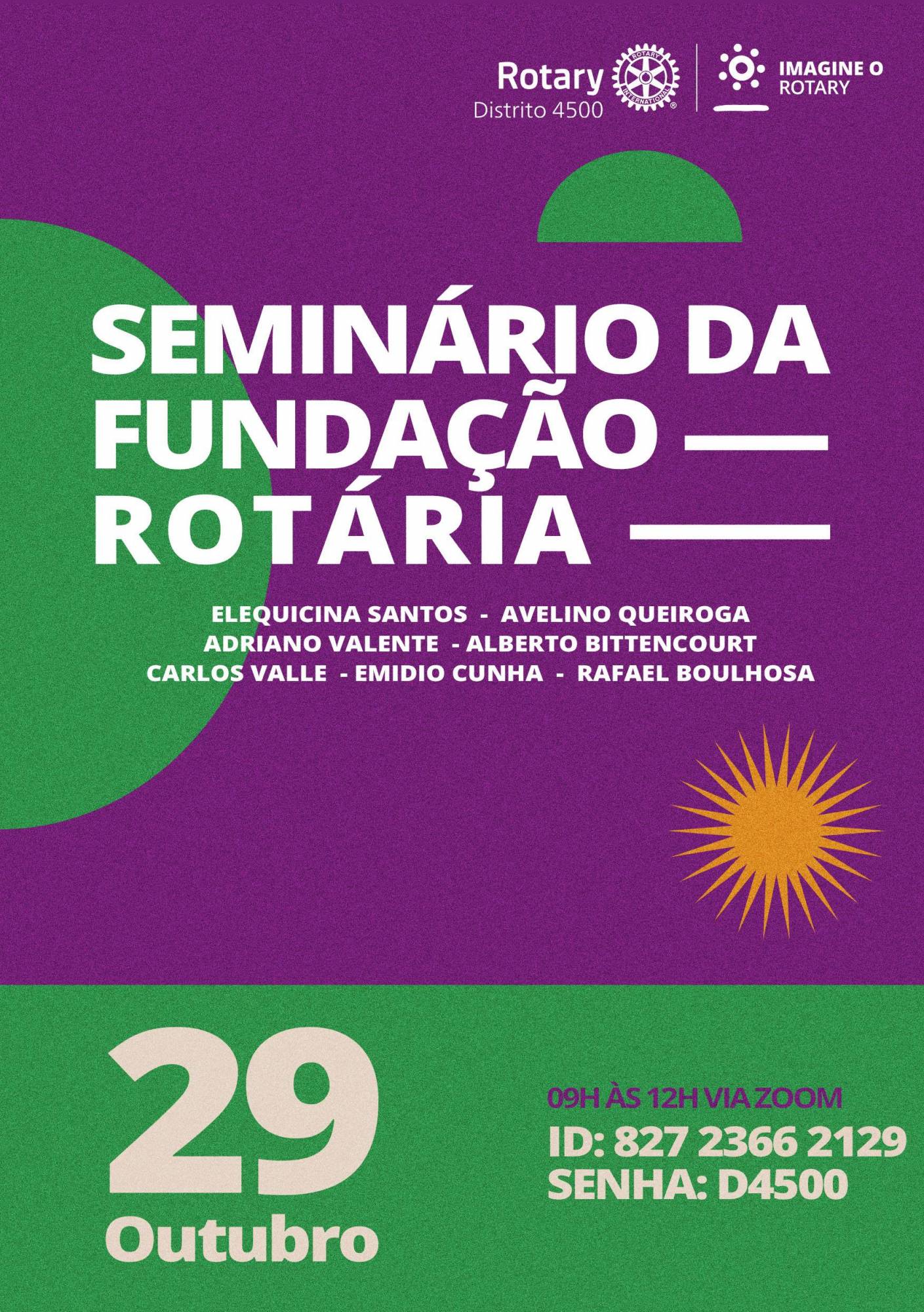 SEMINÁRIO DA FUNDAÇÃO ROTÁRIA ON LINE - 29.10.22
