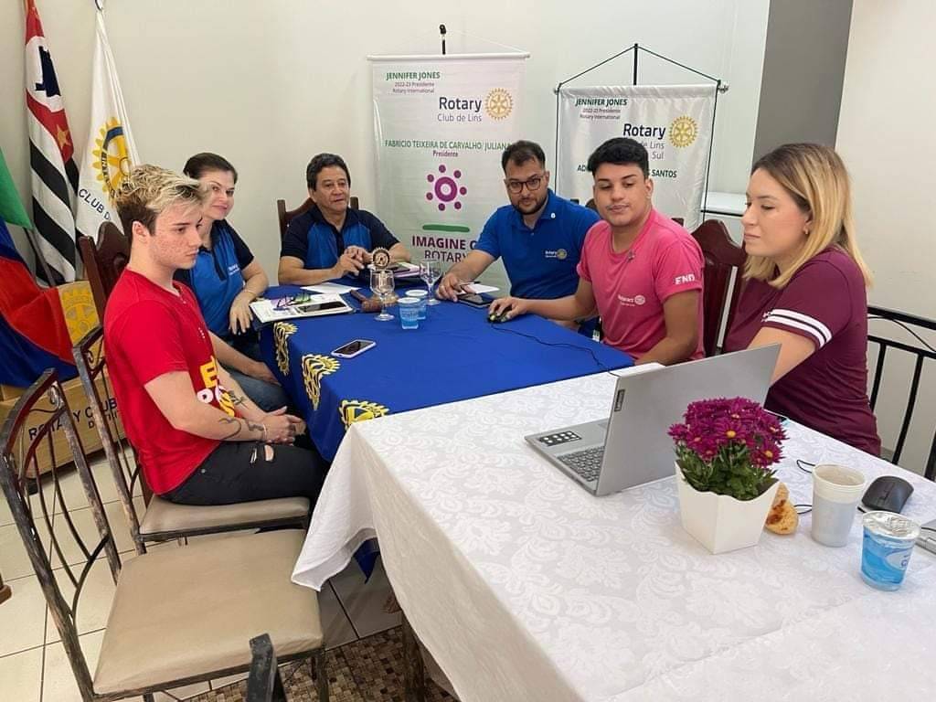 Visita do Casal Gov. Gerson e Rosangela Januário no Rotary Club de Lins