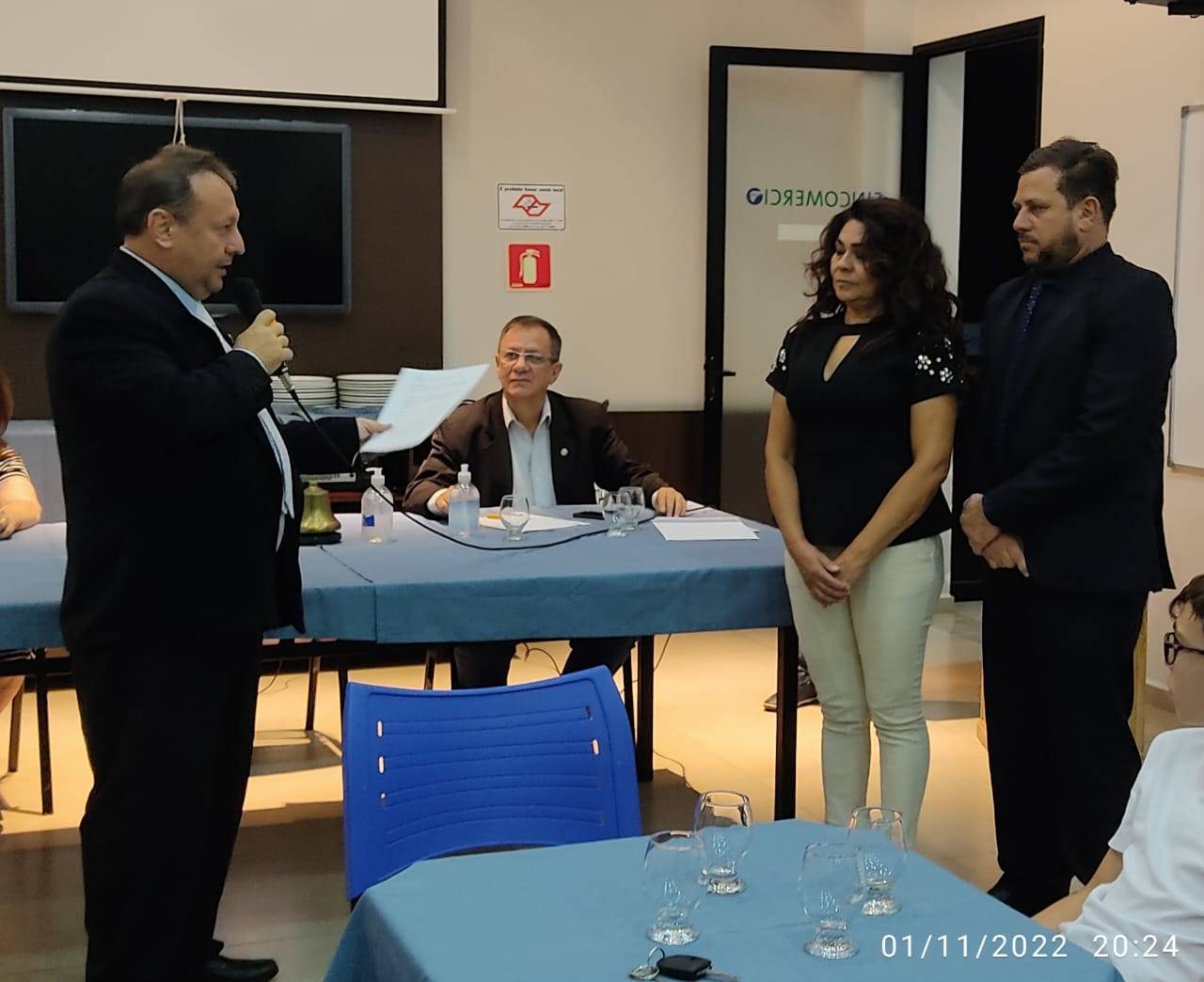 Hoje o Catanduva Norte deu posse ao companheiro Erique