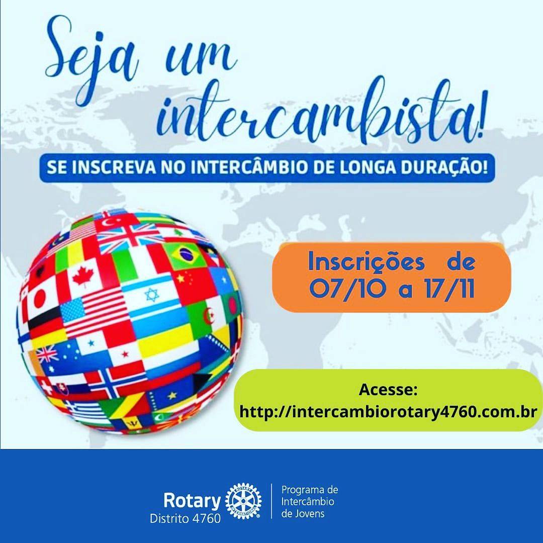 Inscrições abertas Programa de Intercâmbio de Jovens