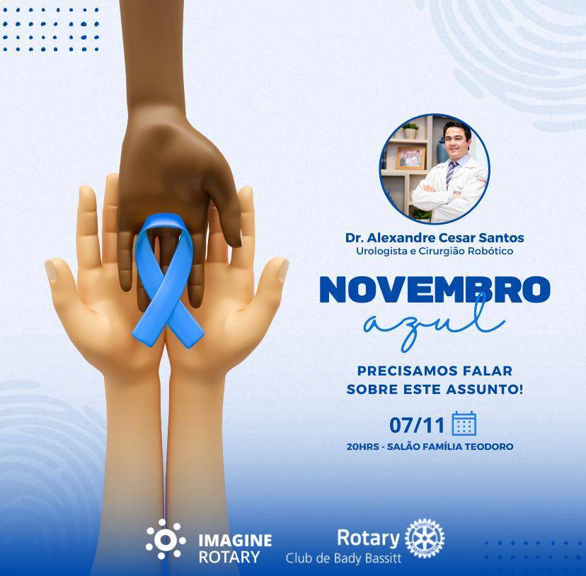 Na noite dessa segunda-feira o Rotary Clube de Bady Bassit recebeu o médico urologista Dr Alexandre Cesar
