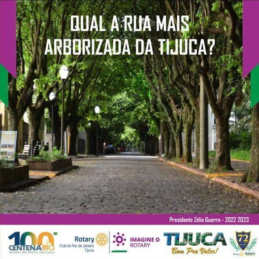 Rua mais arborizada da Tijuca!
