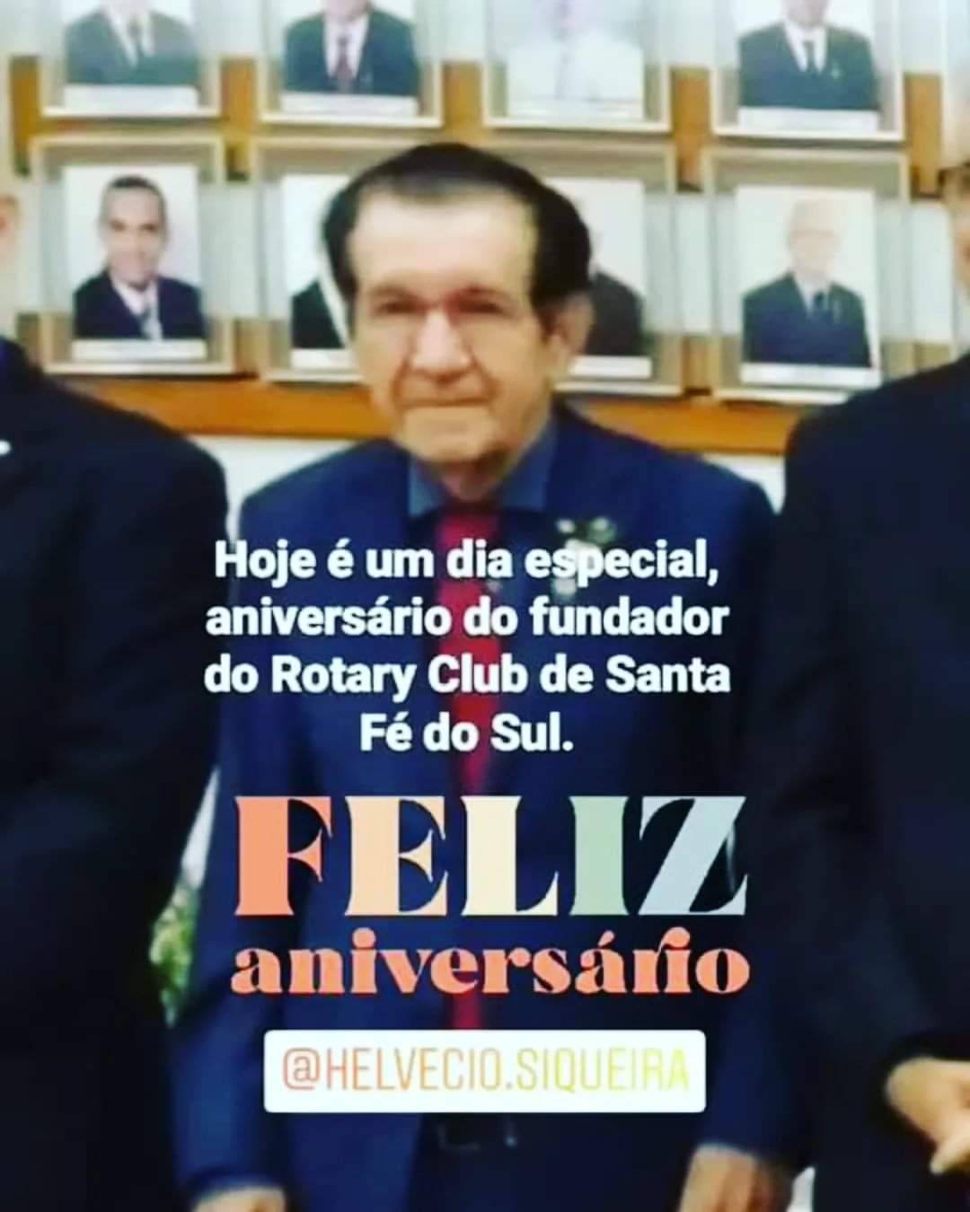 Hoje comemoramos o aniversário do nosso sócio fundador, EGD Helvécio Botelho Siqueira. 
