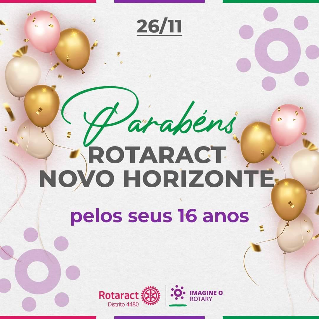 Hoje é um dia festivo para o nosso distrito - RC Novo Horizonte!