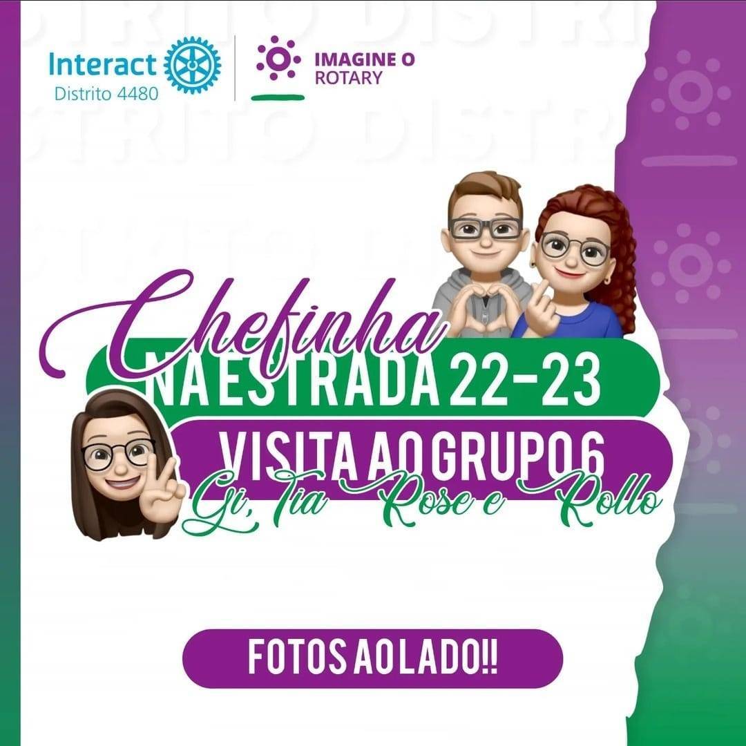 Nossa Representante Distrital de Interact Giovanna Seki deu início as visitas oficiais no dia 26 de novembro de 2022