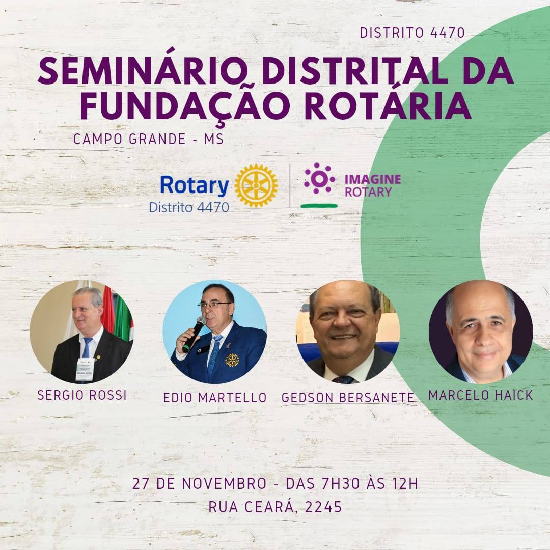 Gravação do SEMINÁRIO DA FUNDAÇÃO ROTÁRIA  -  27-11-2022