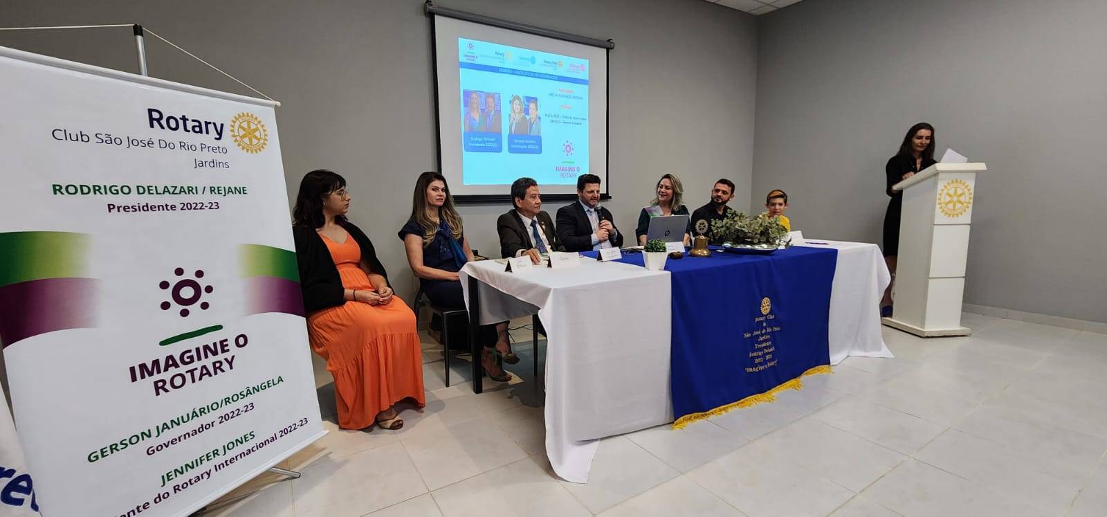 Visita do Governador 2022/23 do Distrito 4480, Gerson Januário e sua esposa Rosângela Presidente da Casa da Amizade.