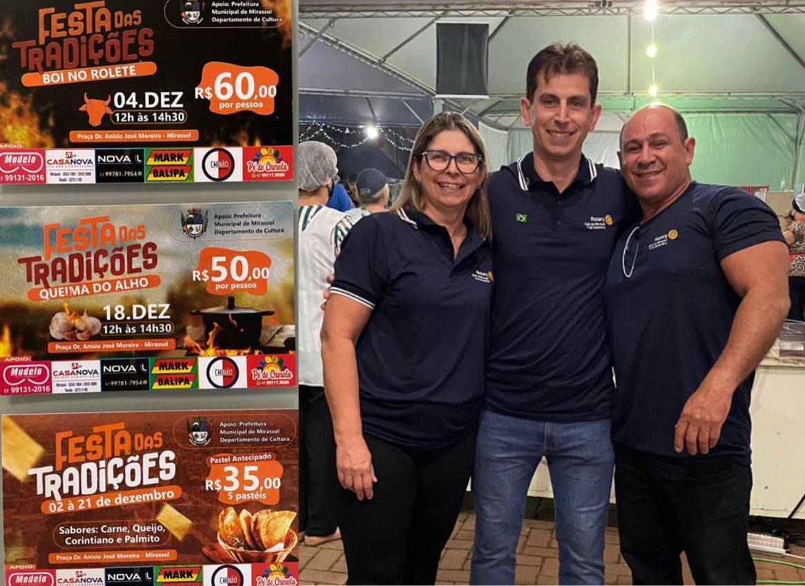 Ontem, dia 02 de dezembro, iniciou a Grande Festa das Tradições na cidade de Mirassol.