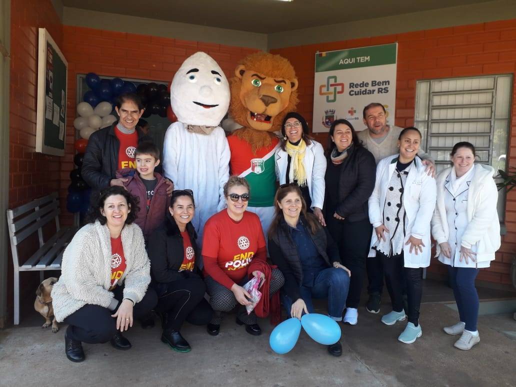 Companheiros do Rotary ajudaram no atendimento a comunidade 