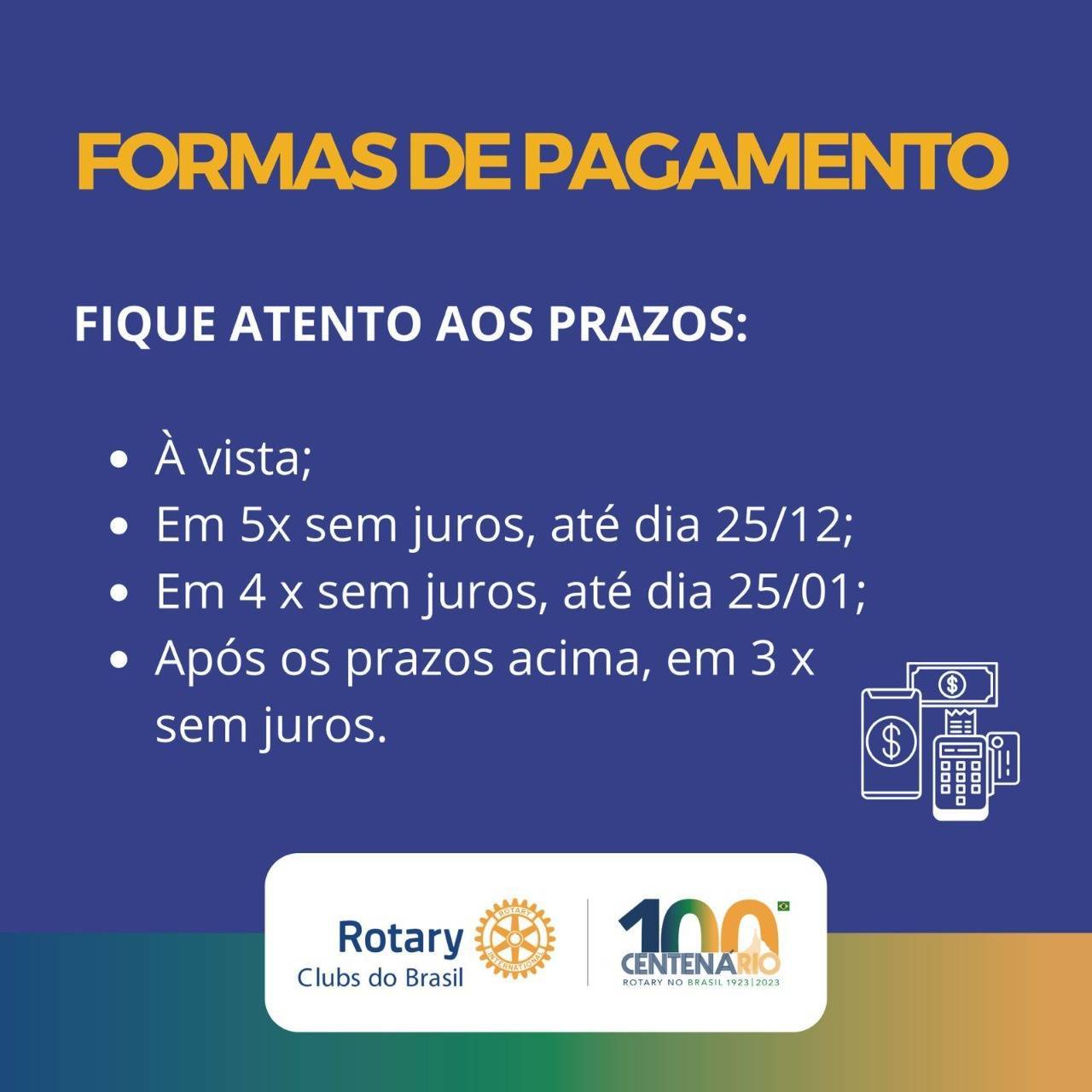 FORMAS DE PAGAMENTO