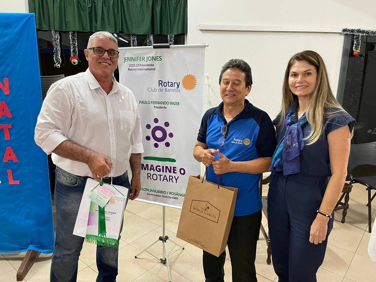 Rotary Clube de Barretos teve programação especial com visita do governador do Distrito 4480, Gerson Januário e de sua esposa Rosângela Januário