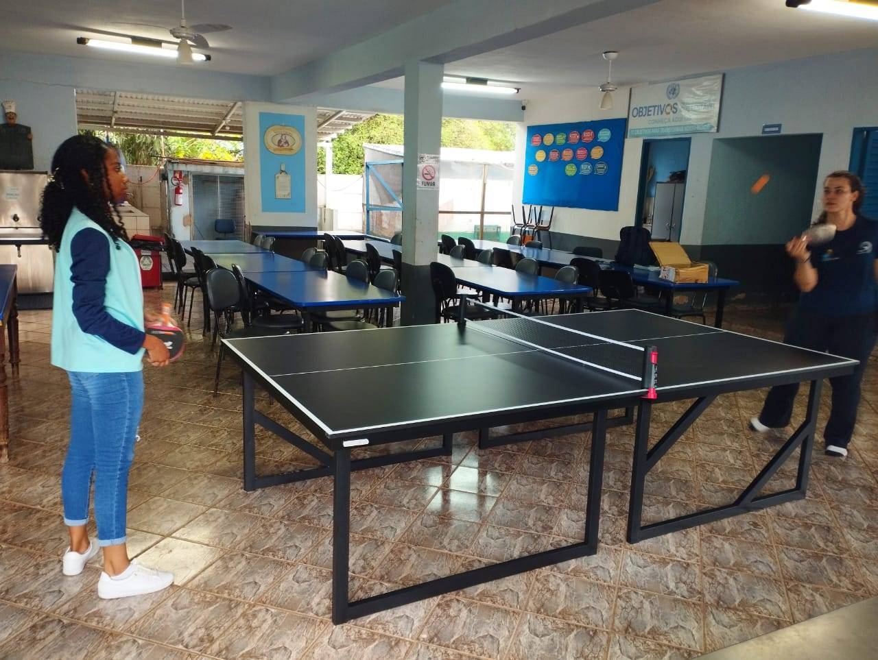 Rotary Club de Santa Adélia entrega 6 mesas de Tênis de Mesa para 6 escolas no município através do Programa de Subsídio Distrital