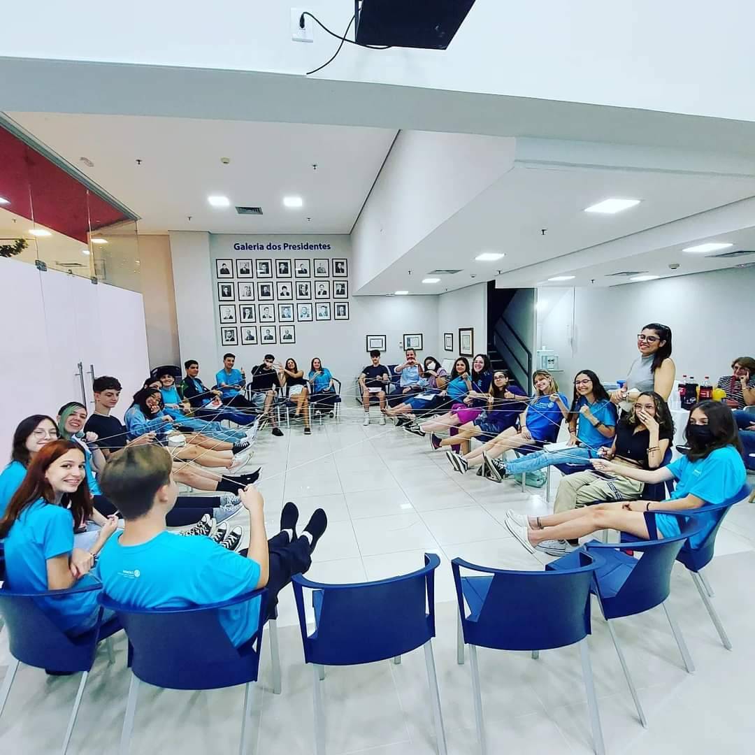 Última reunião do semestre do Interact Club de São José do Rio Preto Palácio das Águas com dinâmicas