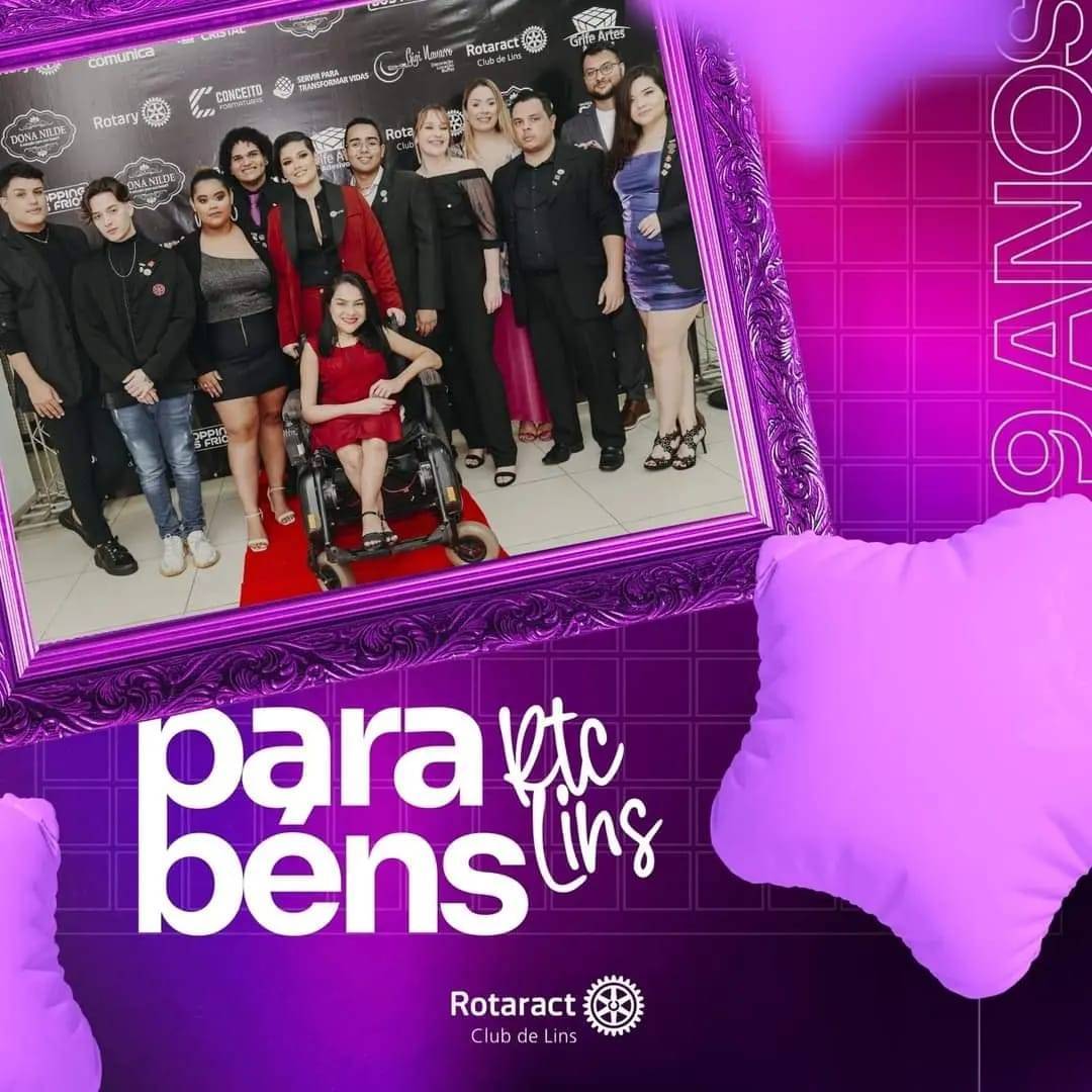 O Rotaract Club de Lins completou 9 anos de existência