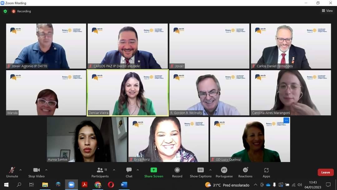 Papo de Quarta especial de 04/01/23 com o presidente eleito do Rotary International Gordon McInally