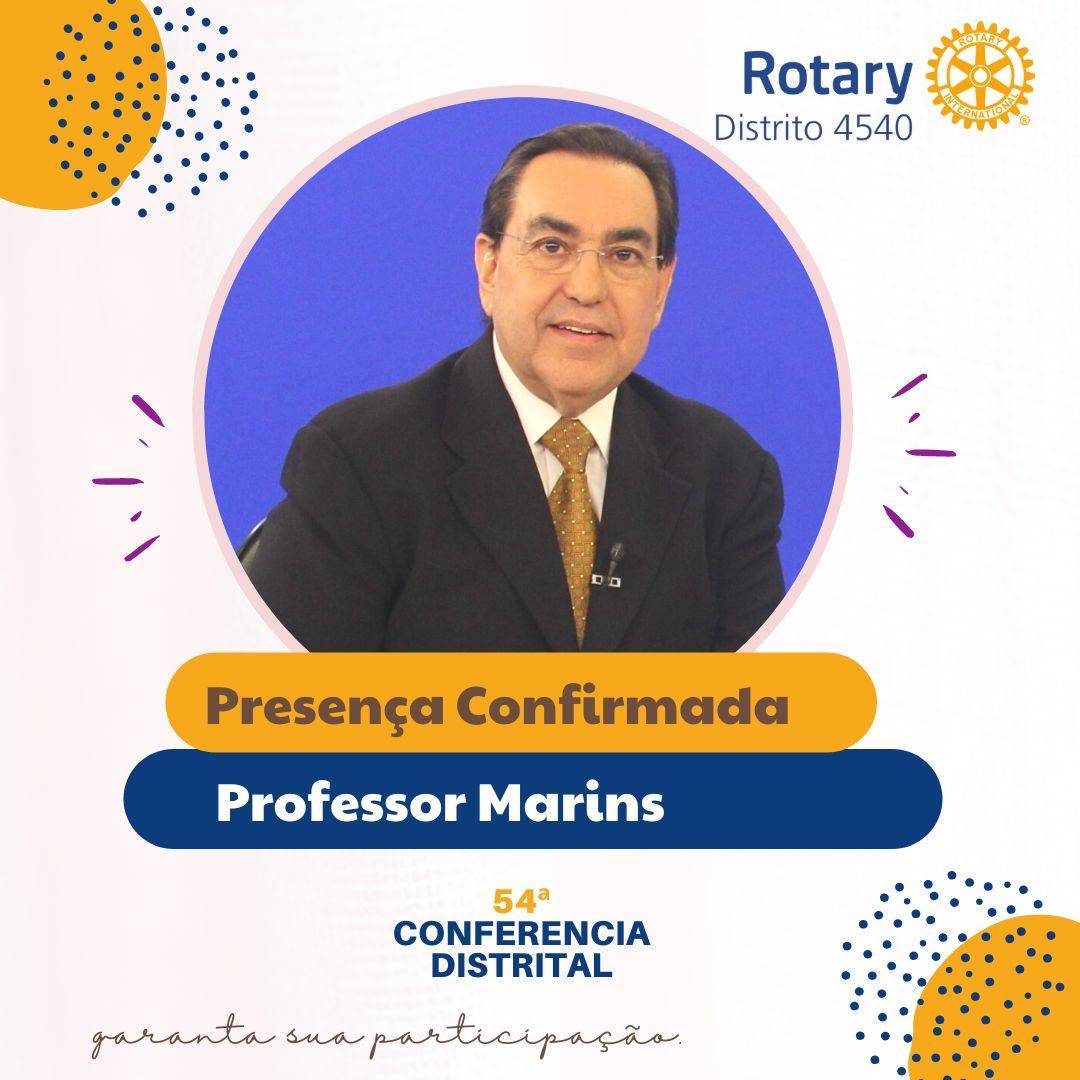 Professor Marins na 54º Conferencia Distrital