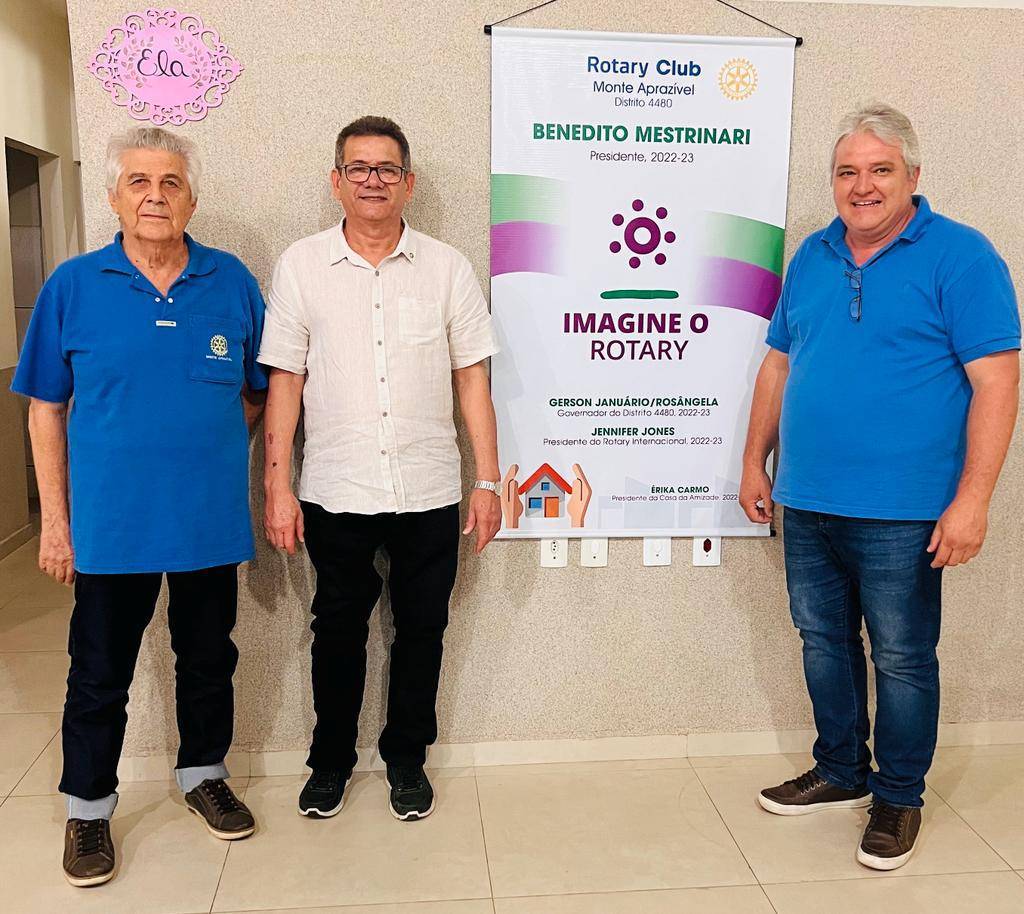 O Rotary Club de Monte Aprazível atinge a marca de 30 companheiros com a Posse de Alberto Valente