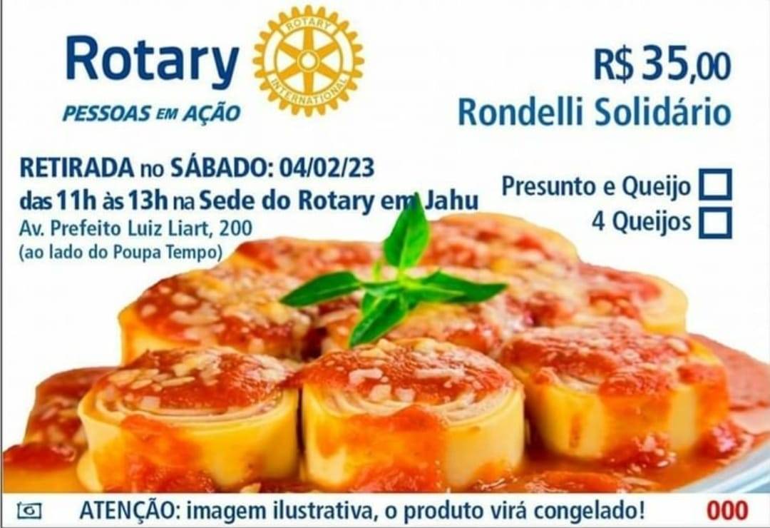 RONDELLI SOLIDÁRIO  Vendas com os companheiros do Rotary Club de Jahu Terra Roxa