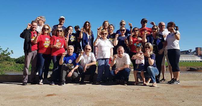 Companheiros dos quatro clubes de Rotary de Lajeado - RS.