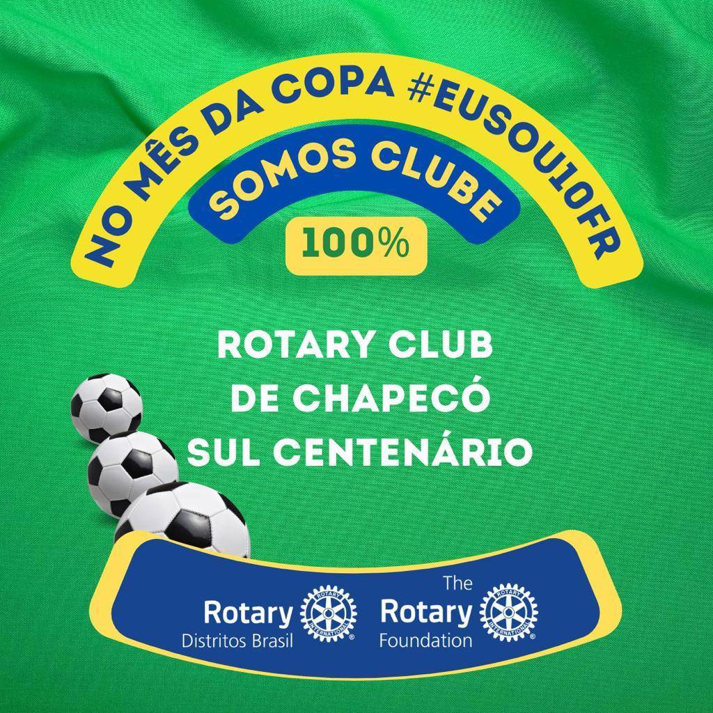 SOMOS CLUBE 100% mês da copa 