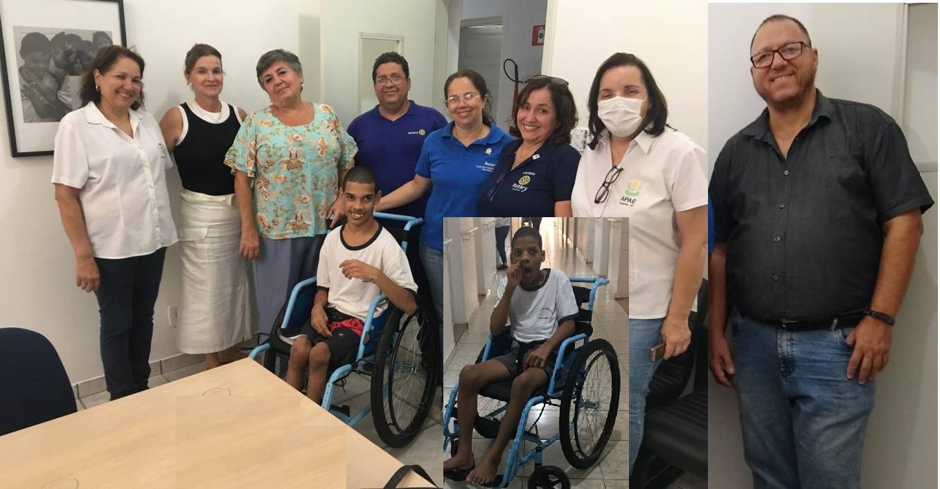 Rotary Club de Araçatuba Bandeirantes - Entrega das Cadeiras de Rodas Proje Mobilidade para Todos 14/02/2023