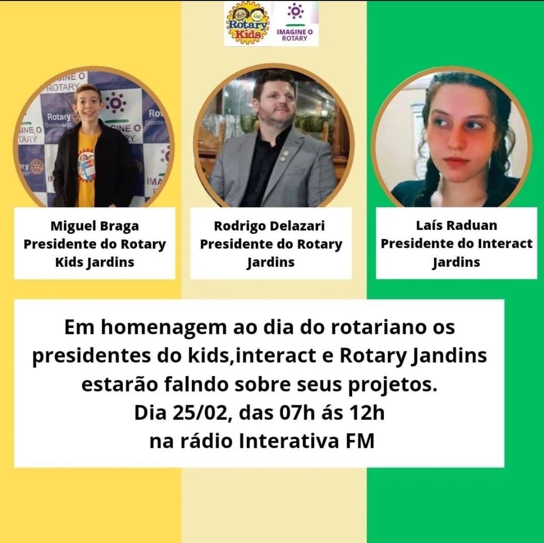 homenagem ao dia do rotariano.