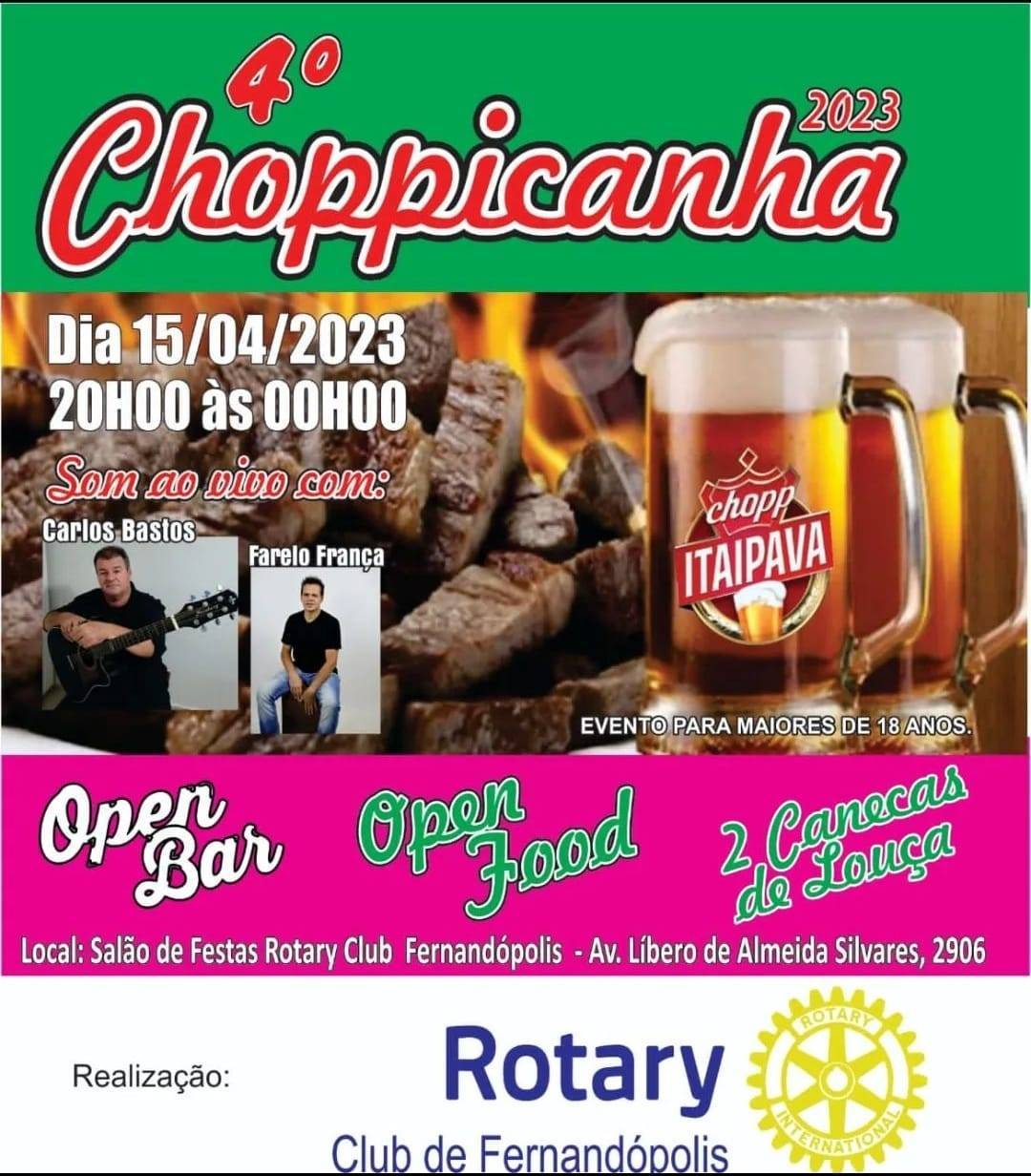 Tradicional Choppicanha do Rotary Club Fernandópolis