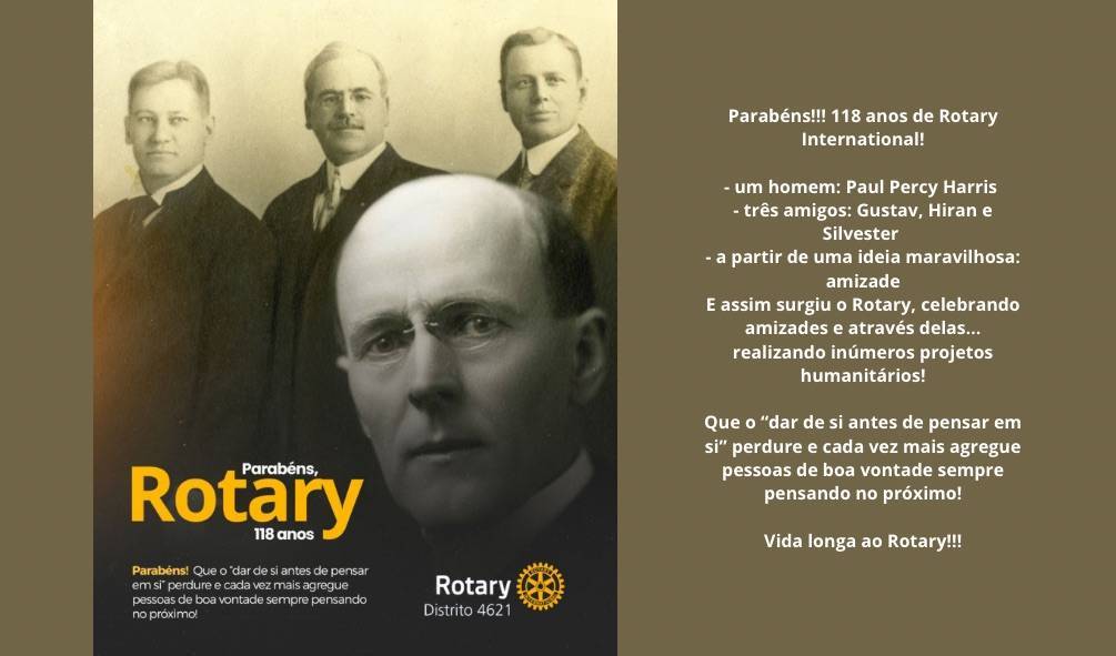 118 anos de Rotary International 
