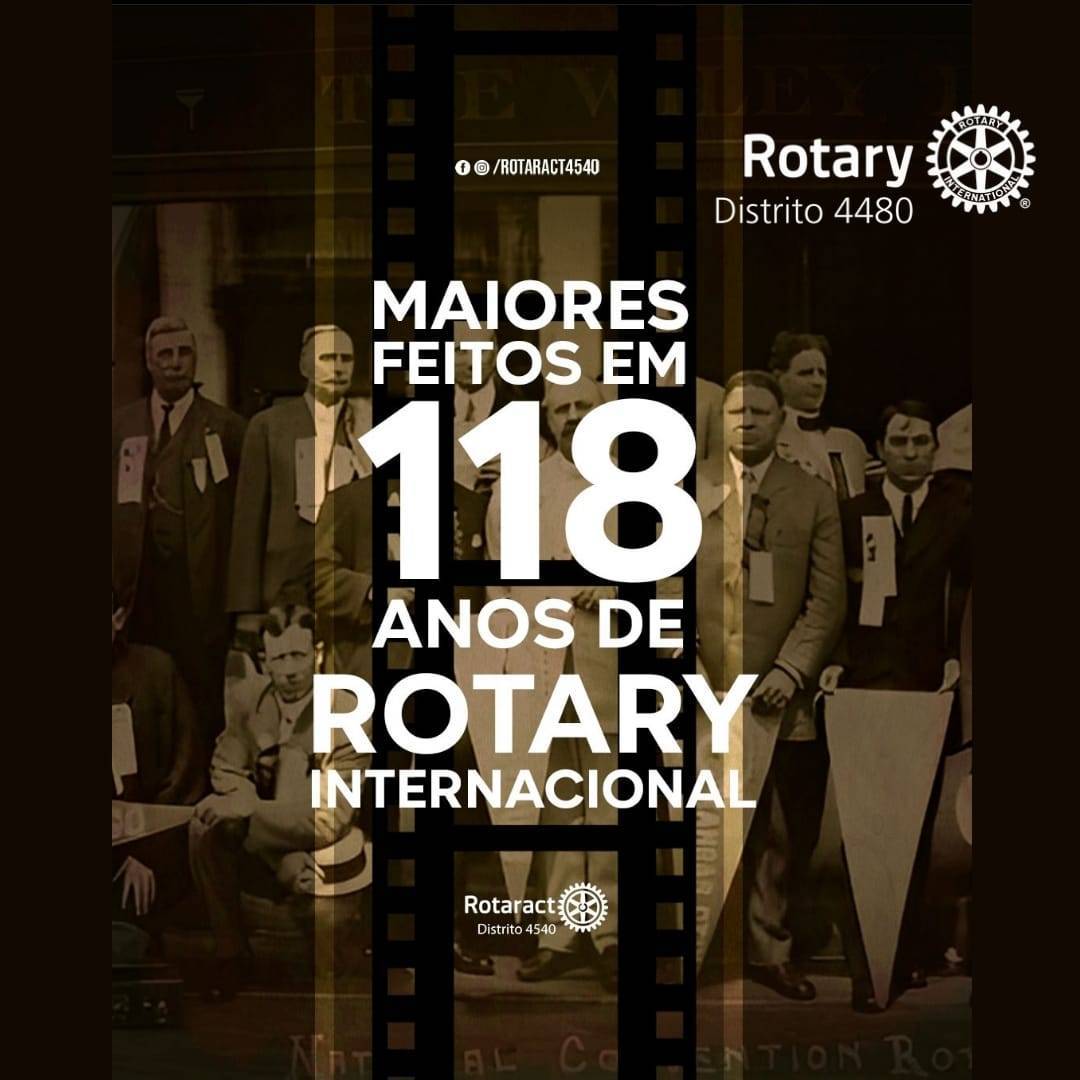 FELIZ ANIVERSÁRIO - Hoje, o Rotary International completa 118 anos!