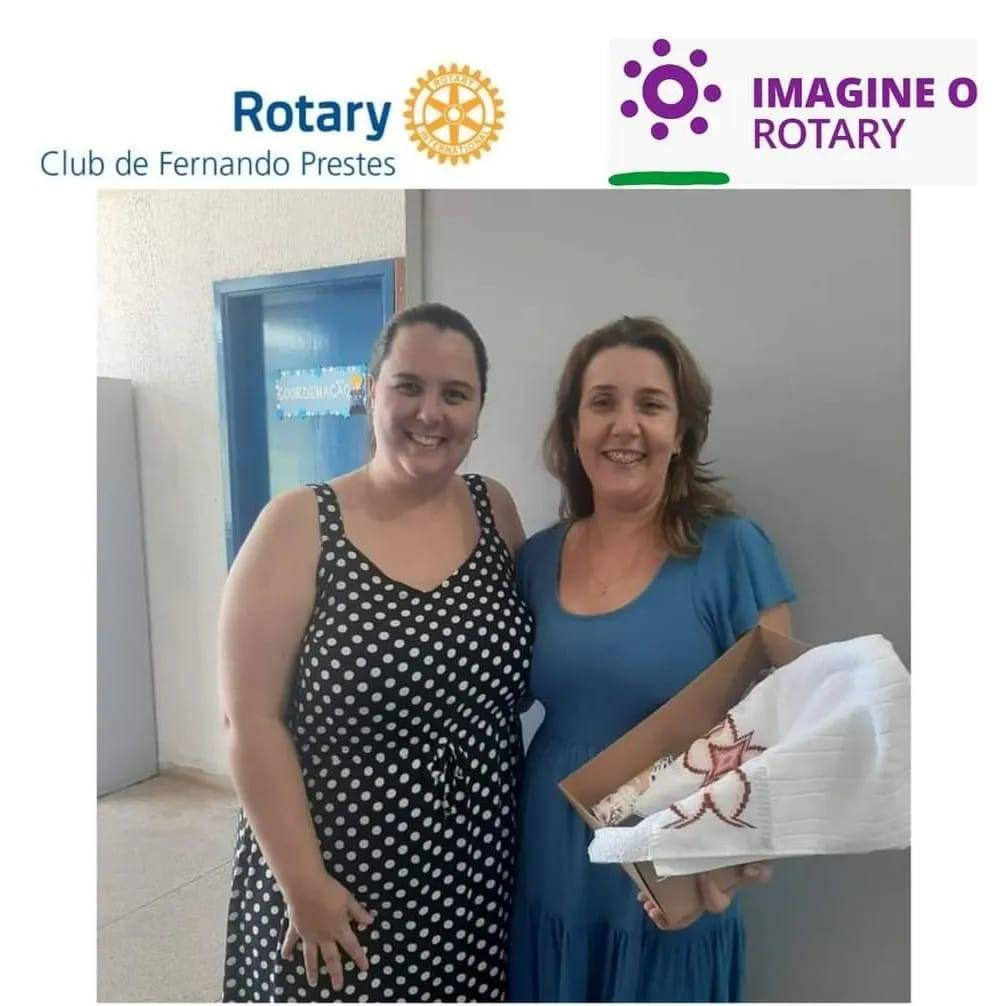 ROTARY CLUB DE FERNANDO PRESTES APRESENTA A GANHADORA DA RIFA DA TOALHA