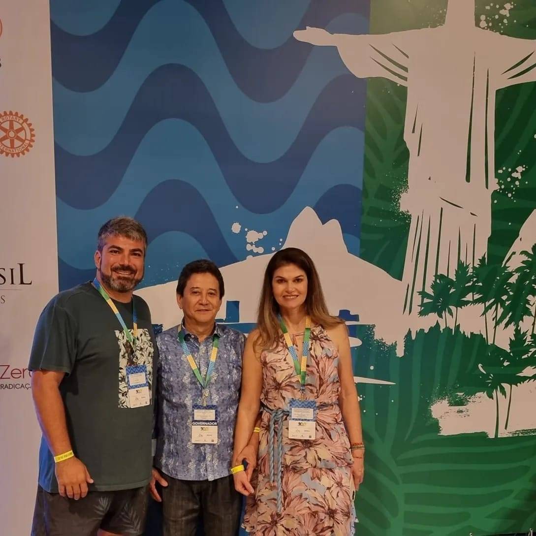 Nosso Representante Distrital de Intercâmbio Lucas Gameiro palestrando sobre o projeto JOVEM DESTAQUE, no evento dos 100 anos do Rotary no Brasil