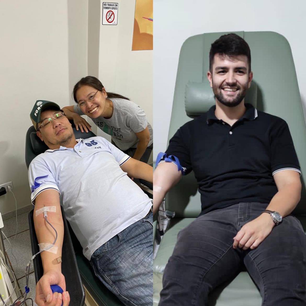 COMPANHEIRAS E FAMILIARES DOANDO SANGUE NA SEMANA ROTARY DAY