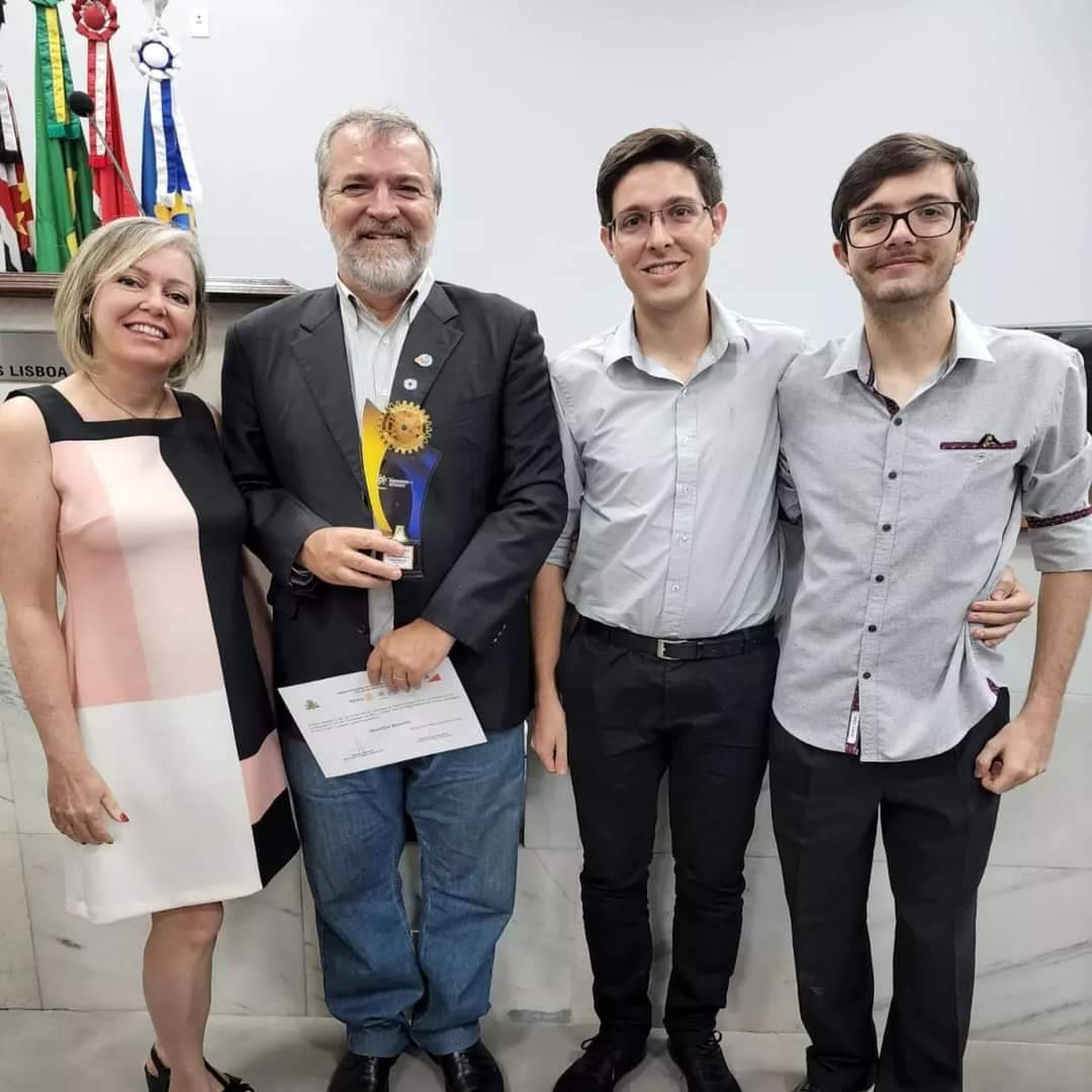 Maurício Boscolo é o homenageado na Câmara Municipal do Rotary Clube de São José do Rio Preto